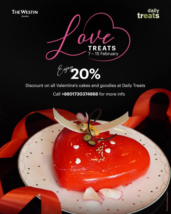 Celebrate Valentine’s Day at The Westin Dhaka